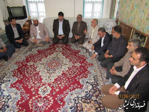 دیدار با سه خانواده مدد جوی تحت پوشش کمیته امداد امام(ره) شهرستان