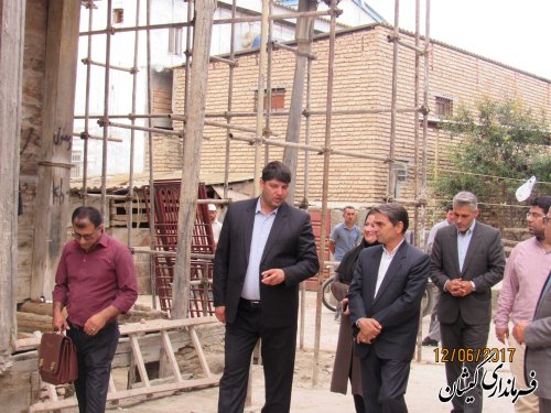 بازدید فرماندار گمیشان از اجرای مرمت و بازسازی خانه های تاریخی