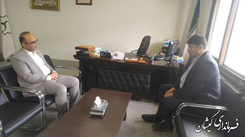 دیدار فرماندار گمیشان با مدیرکل دفتر امور روستایی و شوراهای استانداری