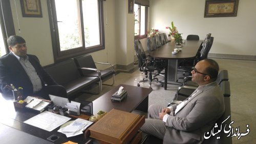 دیدار فرماندار گمیشان با مدیرکل دفتر امور روستایی و شوراهای استانداری