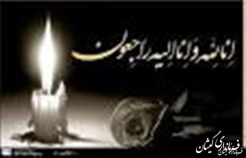 پیام تسلیت در گذشت نابهنگام مادر گرامی محمد تجری و پدر گرامی زهره ستاری
