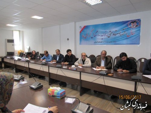 جلسه کارگروه تخصصی، اجتماعی و فرهنگی شهرستان برگزار شد