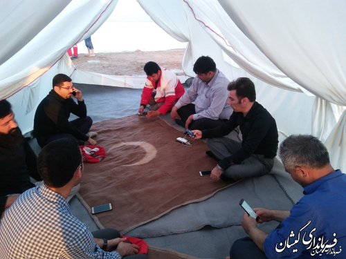 جلسه اضطراری مدیریت بحران شهرستان گمیشان در ساحل توماجلر چارقلی برگزار شد