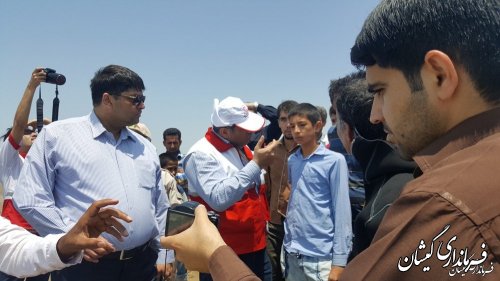 جلسه اضطراری مدیریت بحران شهرستان گمیشان در ساحل توماجلر چارقلی برگزار شد