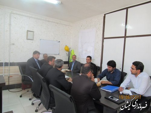 جلسه بررسی وضعیت برق شهرستان گمیشان