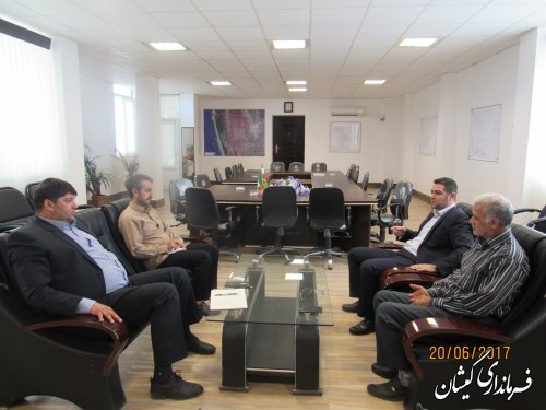 دیدار مدیرعامل کارخانه پنیرآشوراده با فرماندار گمیشان