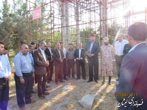 مراسم غبارروبی مزار شهدای گمنام شهرستان گمیشان انجام شد
