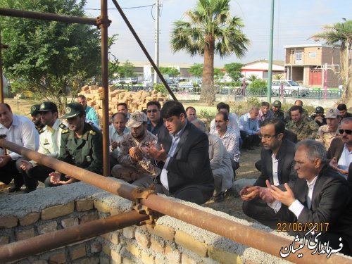 مراسم غبارروبی مزار شهدای گمنام شهرستان گمیشان انجام شد