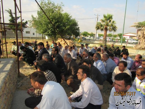 مراسم غبارروبی مزار شهدای گمنام شهرستان گمیشان انجام شد