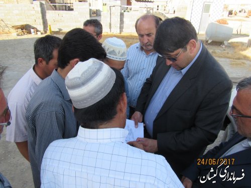 بازدید فرماندار گمیشان از وضعیت آب شرب روستاهای مرزی شهرستان