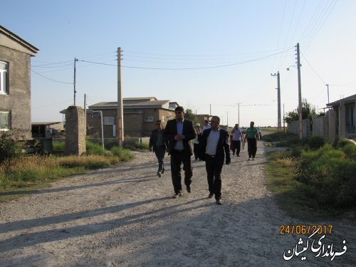 بازدید فرماندار گمیشان از وضعیت آب شرب روستاهای مرزی شهرستان