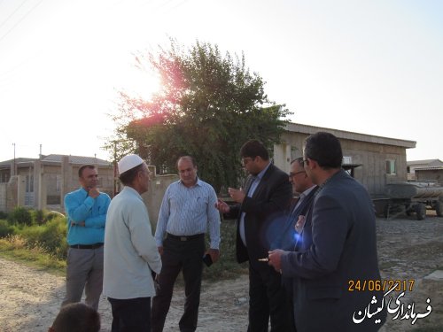 بازدید فرماندار گمیشان از وضعیت آب شرب روستاهای مرزی شهرستان