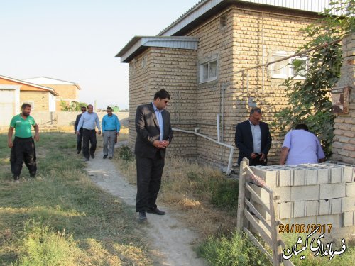 بازدید فرماندار گمیشان از وضعیت آب شرب روستاهای مرزی شهرستان