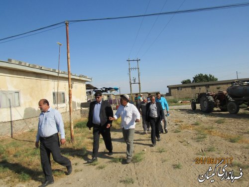 بازدید فرماندار گمیشان از وضعیت آب شرب روستاهای مرزی شهرستان