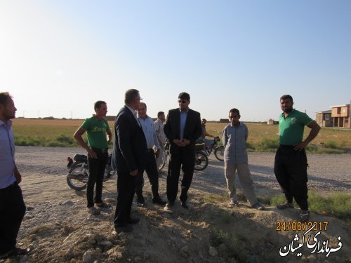 بازدید فرماندار گمیشان از وضعیت آب شرب روستاهای مرزی شهرستان
