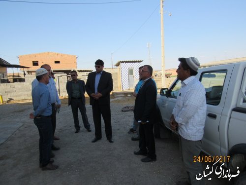 بازدید فرماندار گمیشان از وضعیت آب شرب روستاهای مرزی شهرستان