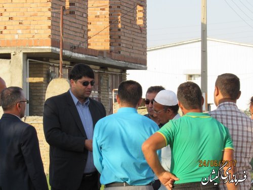 بازدید فرماندار گمیشان از وضعیت آب شرب روستاهای مرزی شهرستان