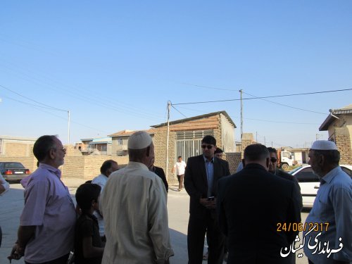 بازدید فرماندار گمیشان از وضعیت آب شرب روستاهای مرزی شهرستان