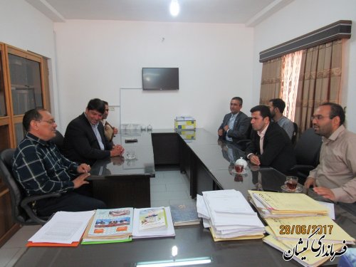 دیدار فرماندار گمیشان با مسئولان قضائی شهرستان
