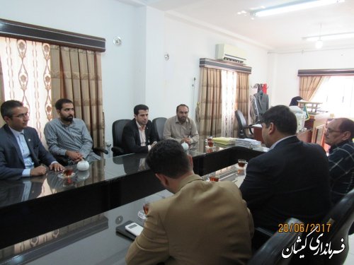 دیدار فرماندار گمیشان با مسئولان قضائی شهرستان