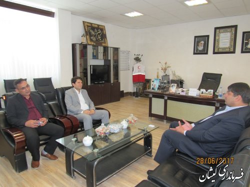 دیدار مدیر کل بهزیستی استان با فرماندار گمیشان