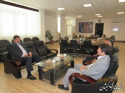 دیدار مدیر کل بهزیستی استان با فرماندار گمیشان