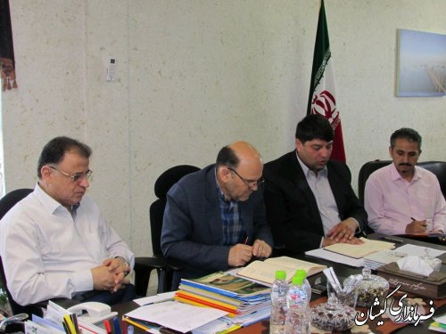 حضور فرماندار گمیشان در جلسه ستاد ساماندهی سواحل استان