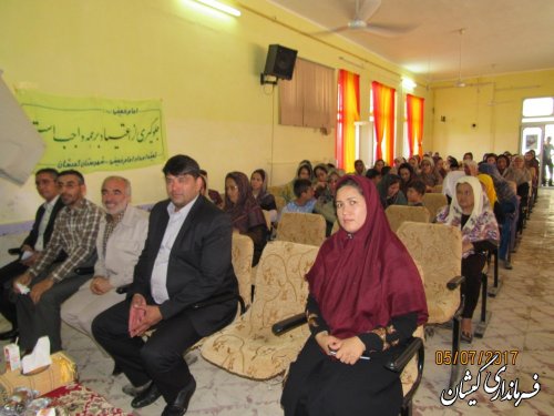 مراسم افتتاحیه کلاس های طرح تابستانی شهرستان گمیشان برگزار شد