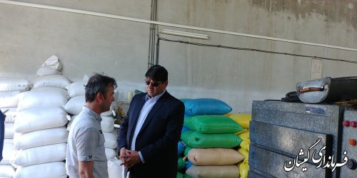 بازدید فرماندار گمیشان از ناحیه صنعتی سیمین شهر
