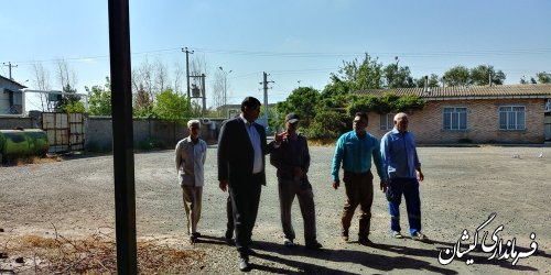 بازدید فرماندار گمیشان از ناحیه صنعتی سیمین شهر