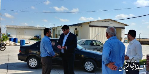 بازدید فرماندار گمیشان از ناحیه صنعتی سیمین شهر