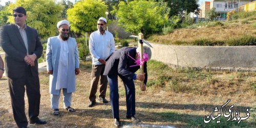 مراسم کلنگ زنی پل عابر پیاده سیمین شهر