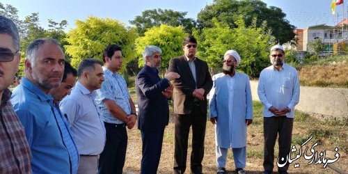مراسم کلنگ زنی پل عابر پیاده سیمین شهر