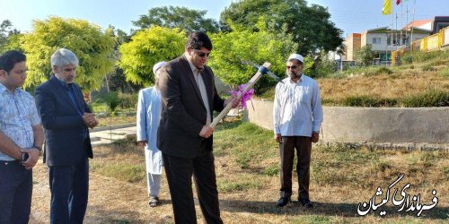 مراسم کلنگ زنی پل عابر پیاده سیمین شهر