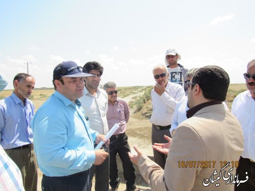 عملیات زهکشی اراضی شهرستان گمیشان از فردا آغاز می شود