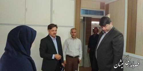 بازدید فرماندار گمیشان از اداره راهداری و حمل و نقل جاده ای شهرستان