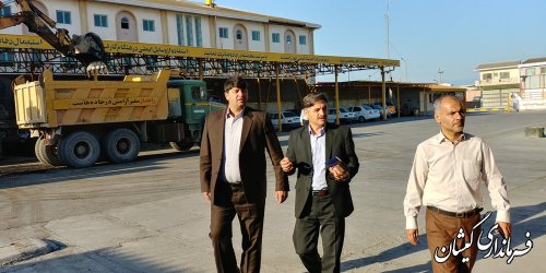 بازدید فرماندار گمیشان از اداره راهداری و حمل و نقل جاده ای شهرستان