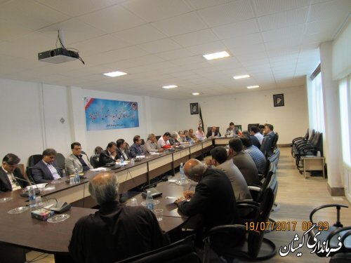 جلسه کمیته برنامه ریزی شهرستان گمیشان برگزار شد