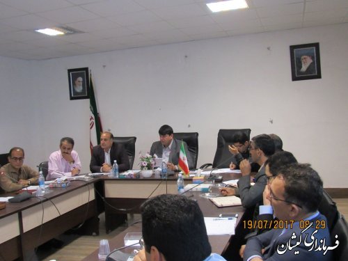 جلسه کمیته برنامه ریزی شهرستان گمیشان برگزار شد