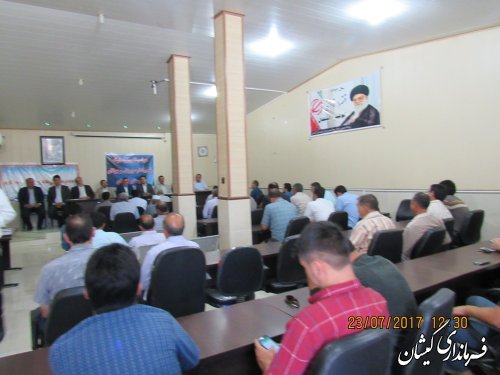 مراسم تکریم و معارفه رئیس اداره ورزش و جوانان شهرستان گمیشان برگزار شد