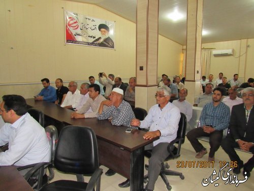 مراسم تکریم و معارفه رئیس اداره ورزش و جوانان شهرستان گمیشان برگزار شد
