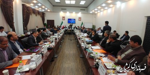 حضور فرماندار گمیشان در جلسه هم اندیشی و هماهنگی تصویب اعتبارات استانی