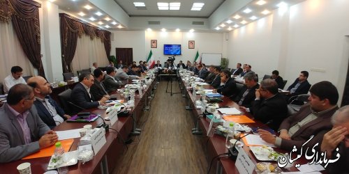حضور فرماندار گمیشان در جلسه هم اندیشی و هماهنگی تصویب اعتبارات استانی