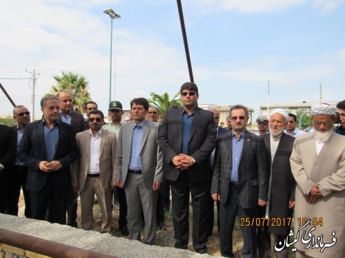 غبارروبی مزار شهدای گمنام گمیشان با حضور رییس سازمان بهزیستی کشور و فرماندار
