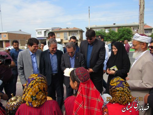 غبارروبی مزار شهدای گمنام گمیشان با حضور رییس سازمان بهزیستی کشور و فرماندار