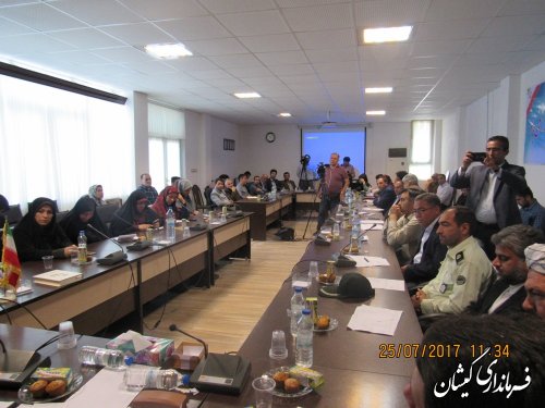 چهارمین جلسه کارگروه تخصصی و اجتماعی شهرستان گمیشان برگزار شد