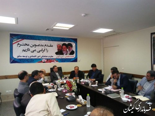 جلسه بررسی و احداث برق دو منظوره 25 مگاواتی در شهرستان گمیشان