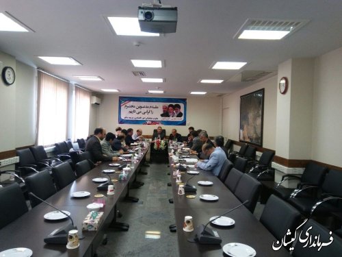 جلسه بررسی و احداث برق دو منظوره 25 مگاواتی در شهرستان گمیشان