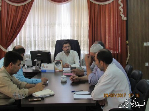 جلسه هماهنگی  زهکشی اراضی سطح شهرستان گمیشان برگزار شد