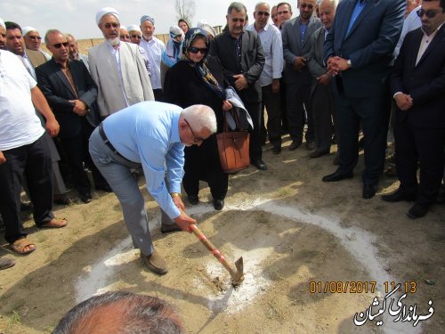 مراسم کلنگ زنی مدرسه 6 کلاسه روستای آرخ بزرگ برگزار شد